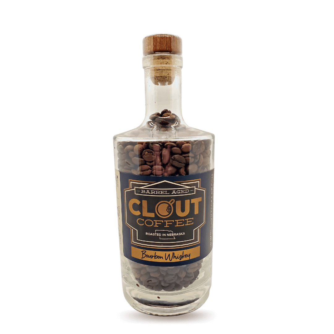 Bourbon Whiskey  Whole Bean Gift Bottle 10oz – Clout Coffee